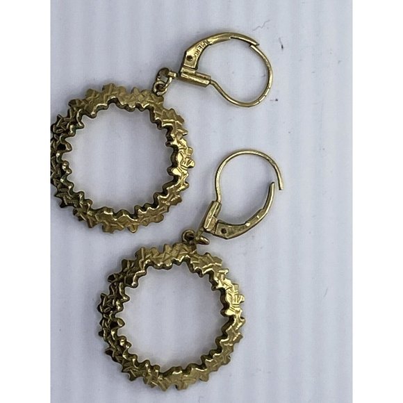 Amerik K&L Jewelry Vintage Amerik K L Double Goldplated Earrings